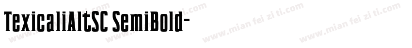TexicaliAltSC SemiBold字体转换